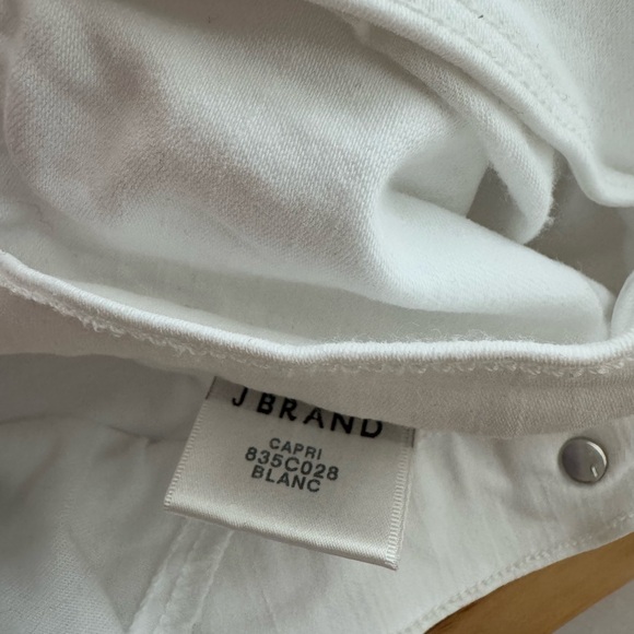 J Brand 835 Mid-Rise Cropped Skinny Jeans in Blanc White sz 32 - Picture 8 of 9